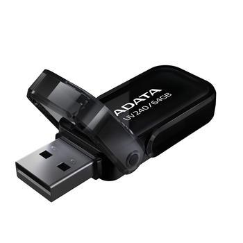 A-DATA Flash 64GB USB 2.0 UV240 Black - 1